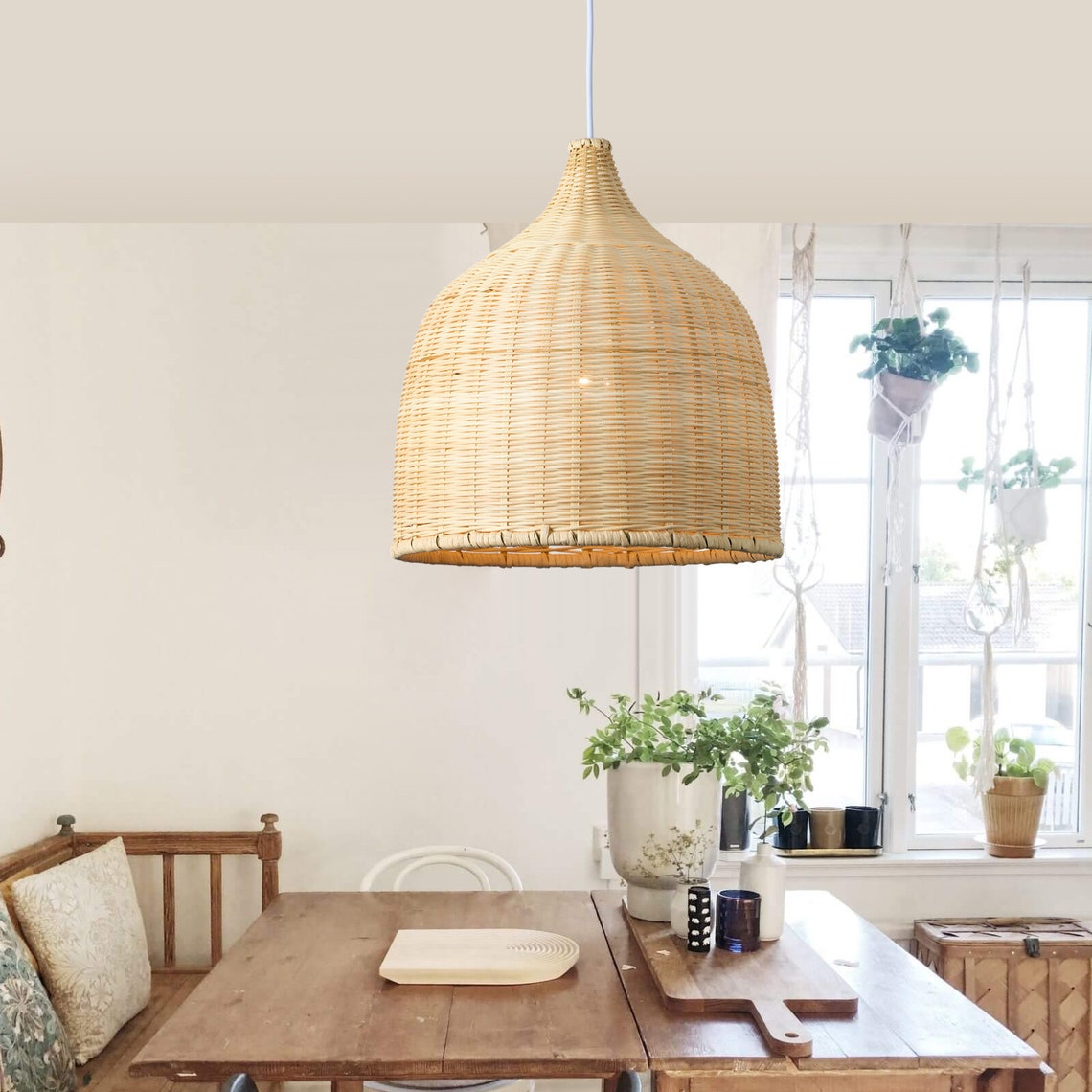 Straw Pendant Light