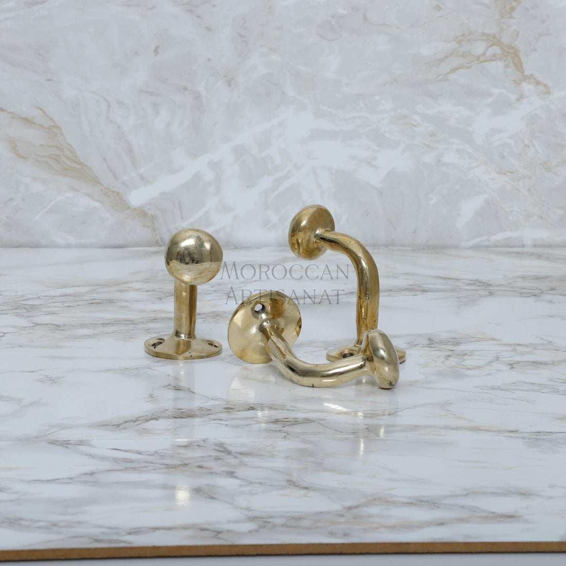 Handmade Brass Wall Hook – Unlacquered Solid Brass