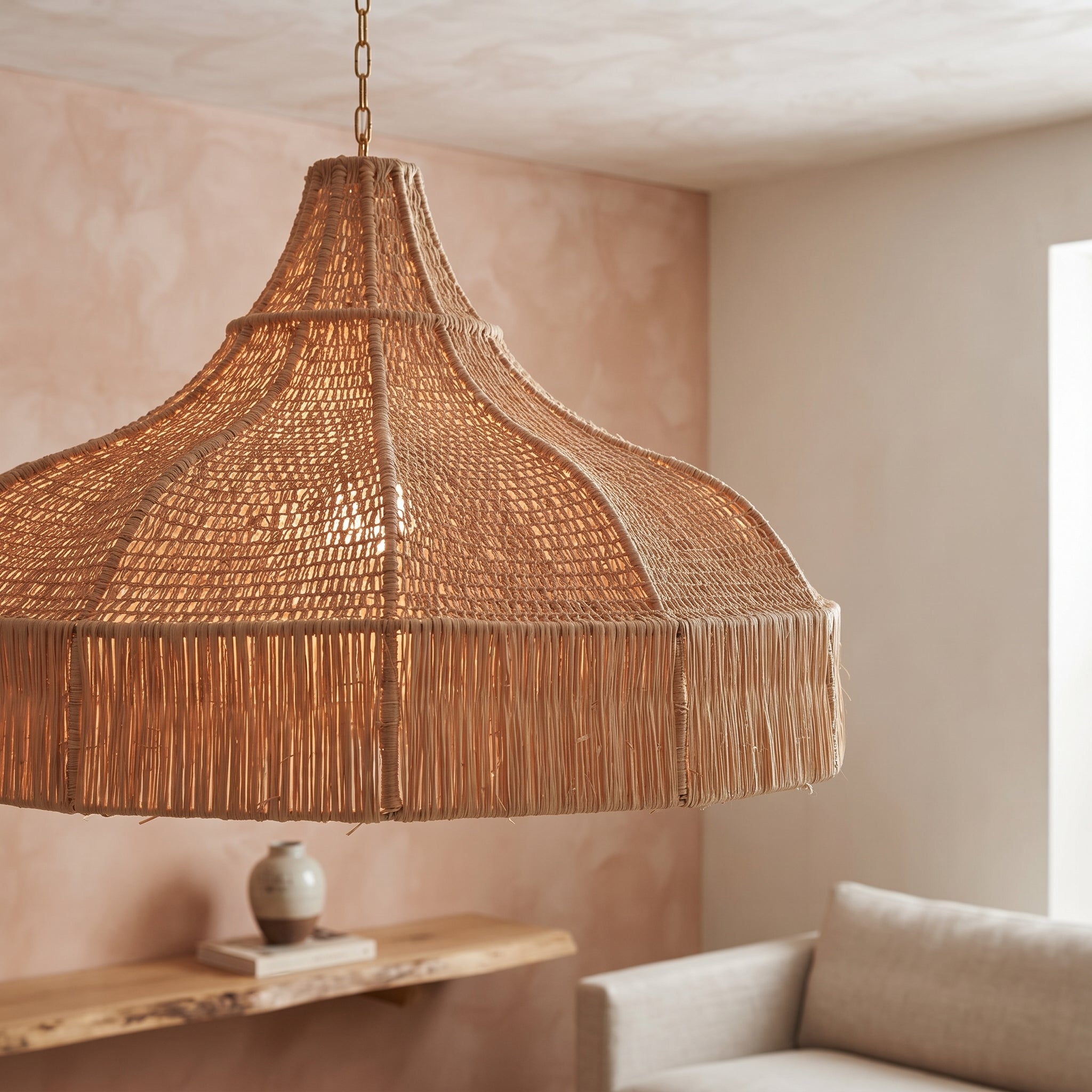 Moroccan Raffia Light