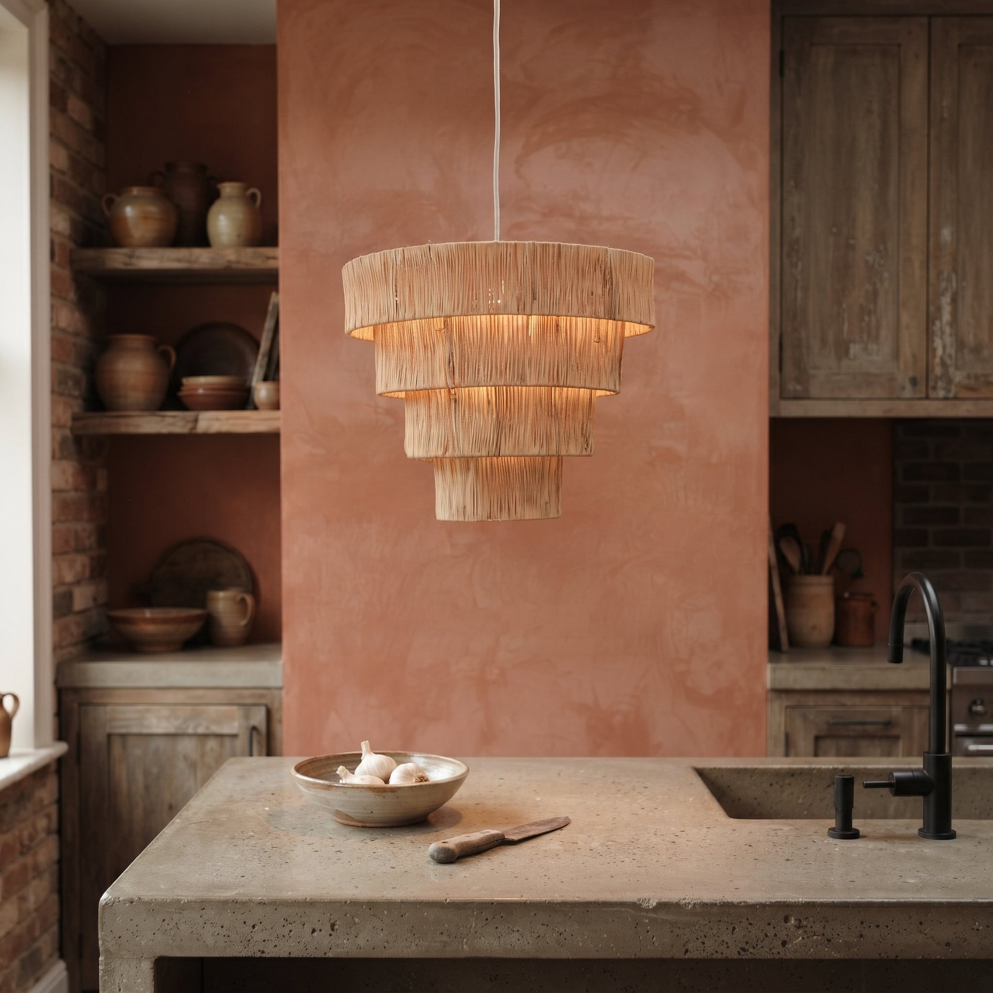  Moroccan Raffia Light