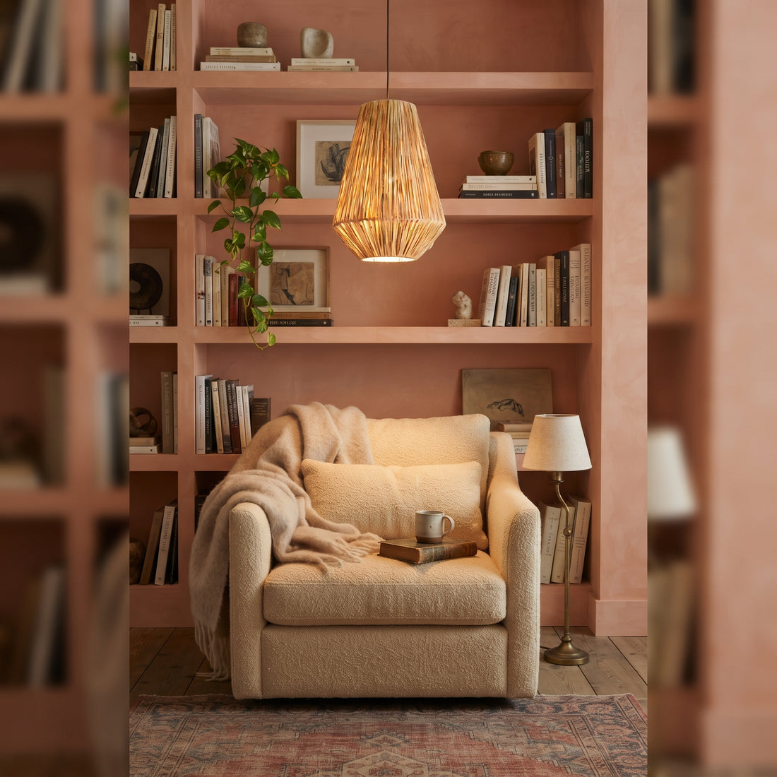  Raffia Pendant Light