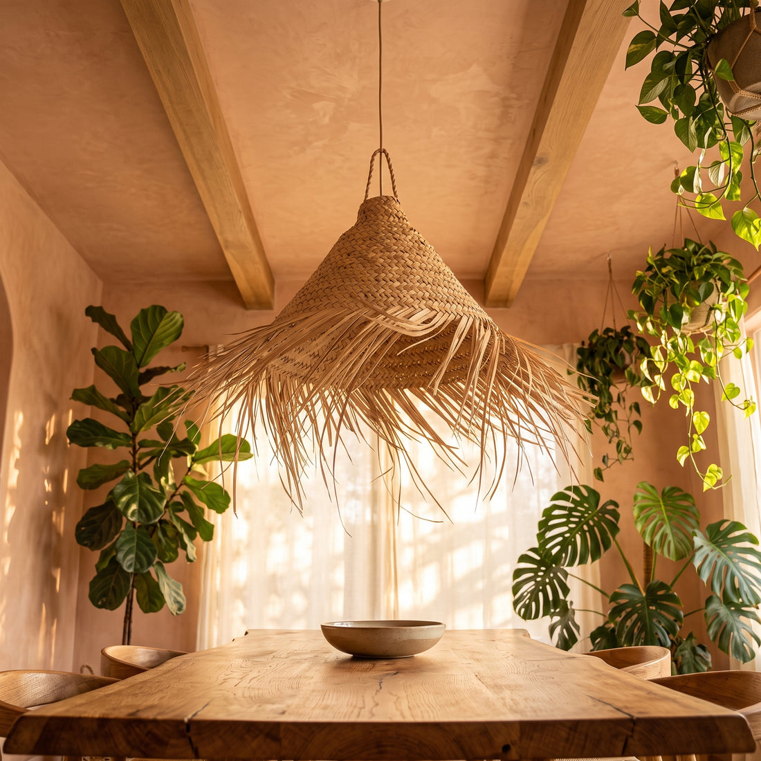 Moroccan Fringed Cone Light   