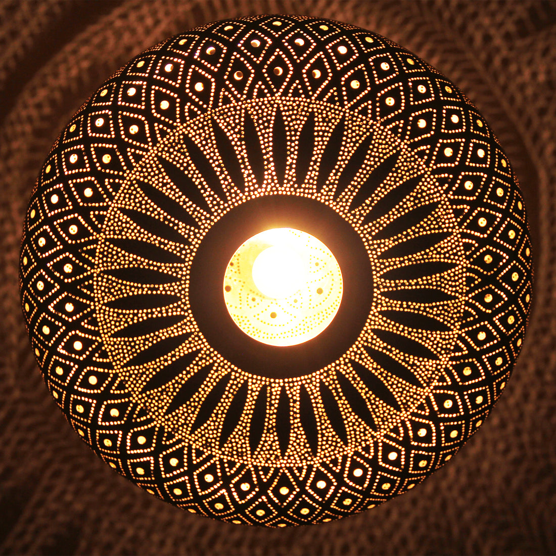 Moroccan Handmade Brass Pendant Light