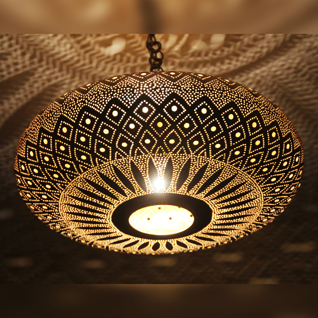 Moroccan Handmade Brass Pendant Light