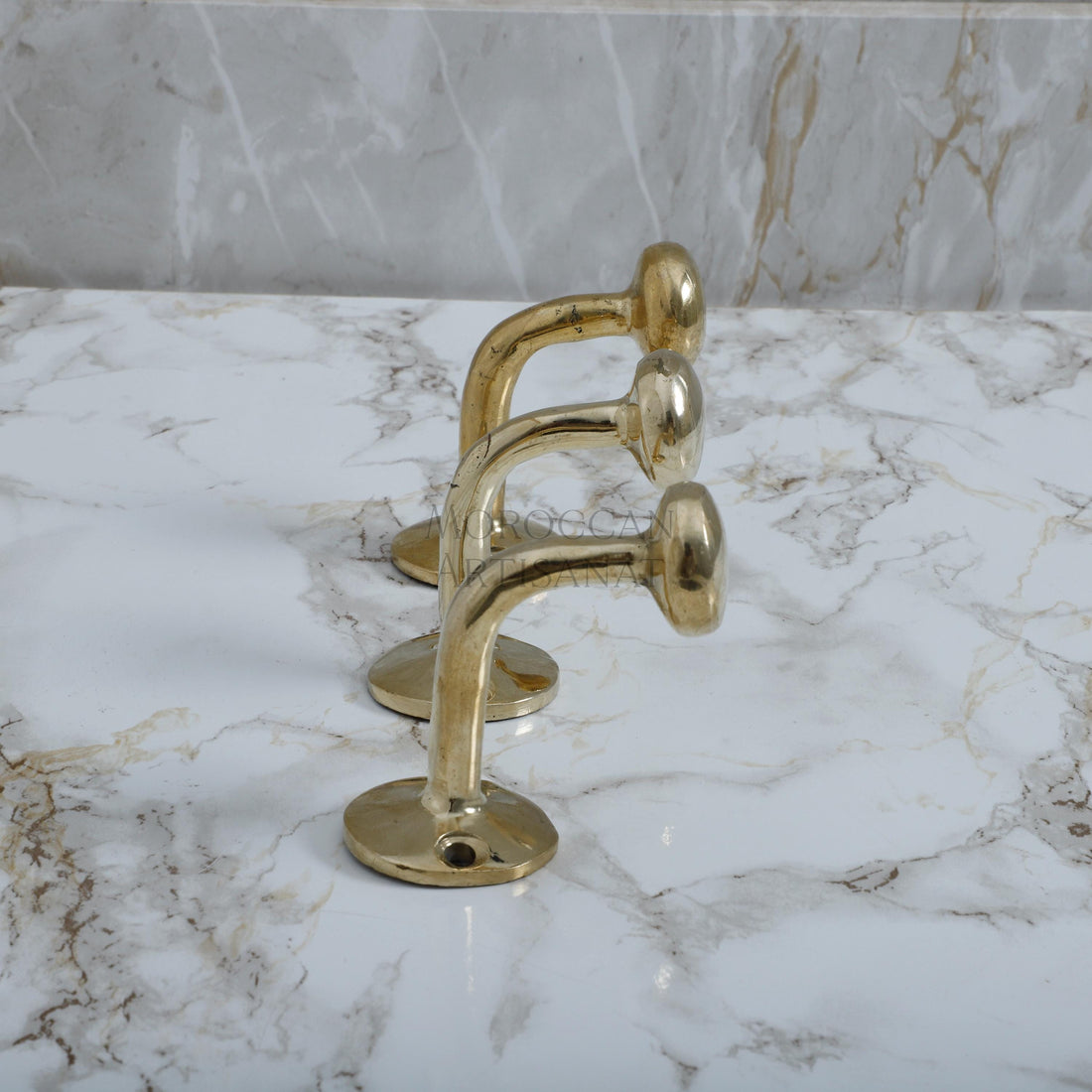Handmade Brass Wall Hook – Unlacquered Solid Brass