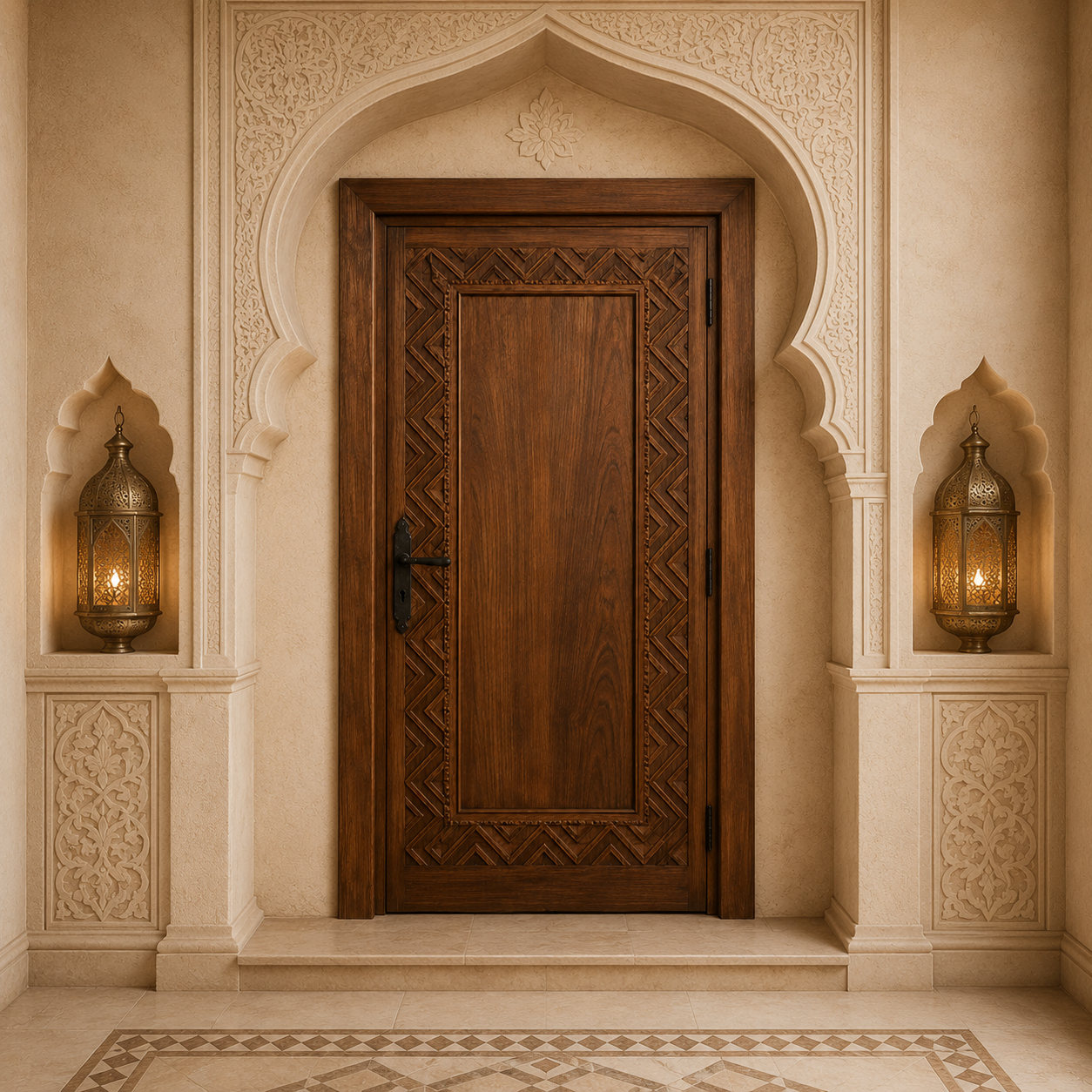 Moroccan Berber Carved Door
