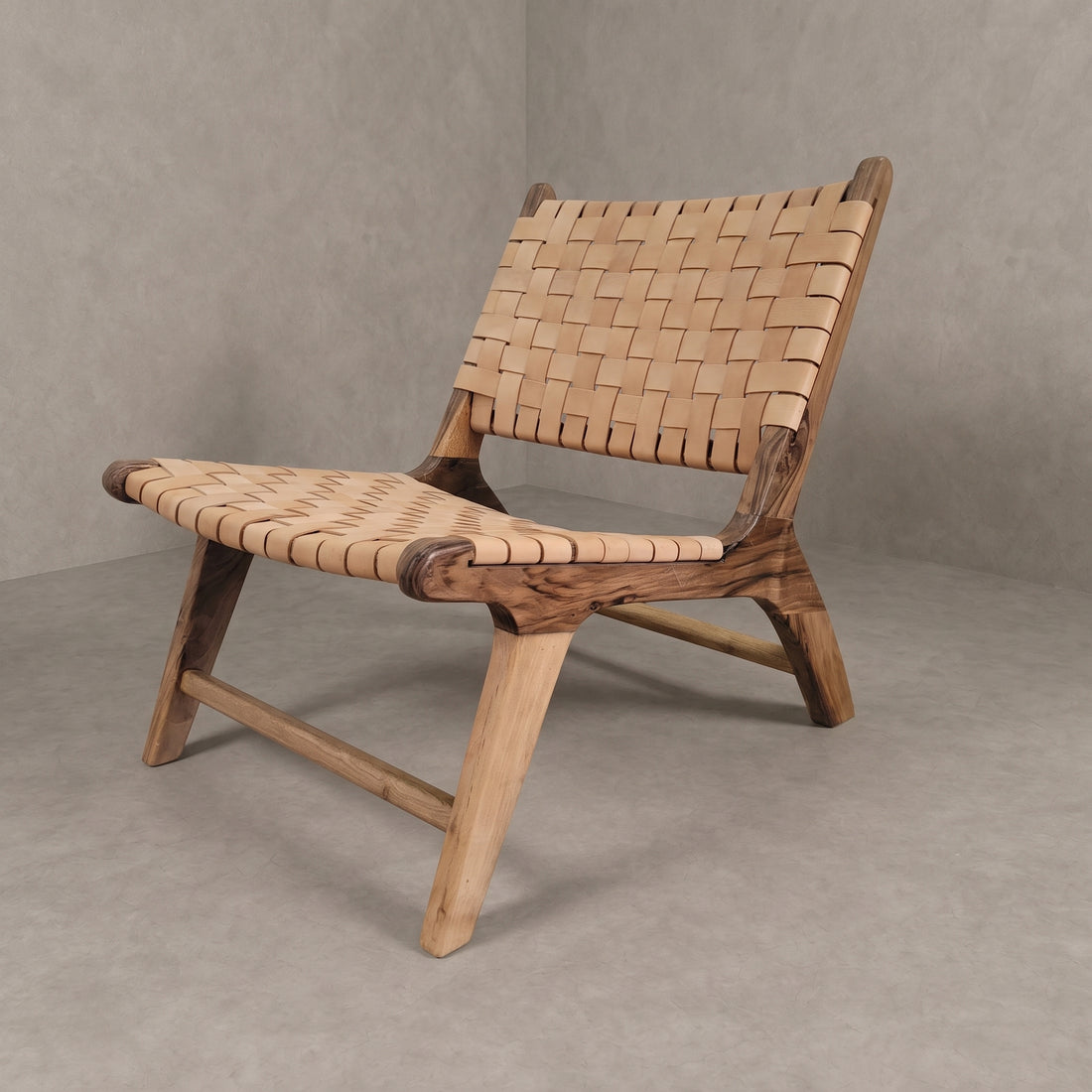 Moroccan Natural Leather Chair   