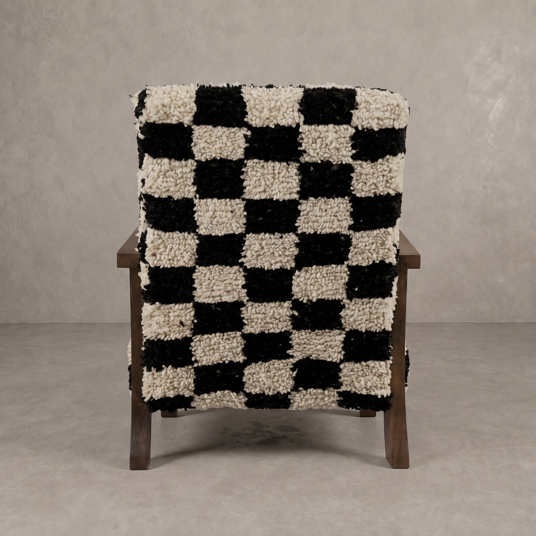  Black White Checkerboard Armchair