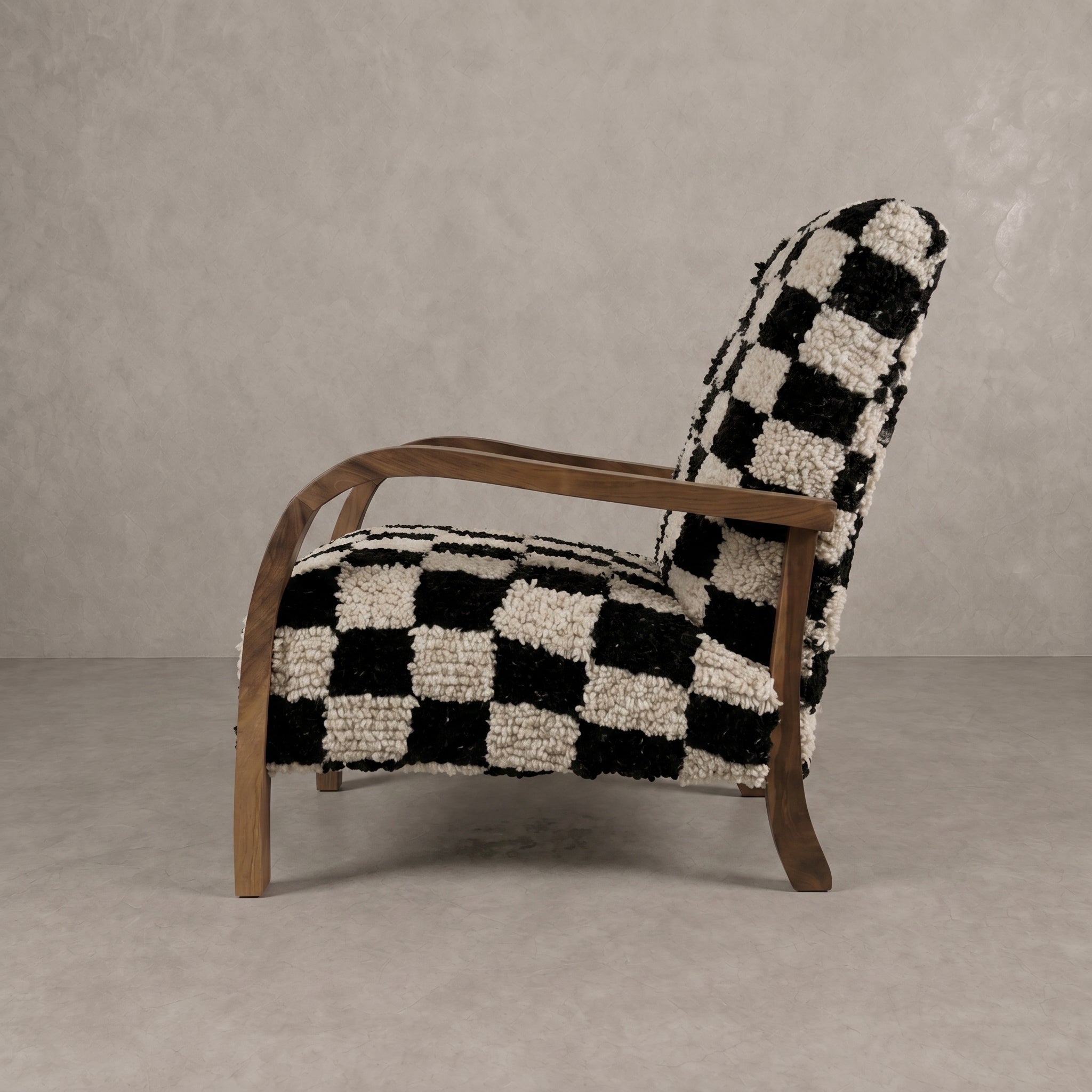 Moroccan Black White Armchair