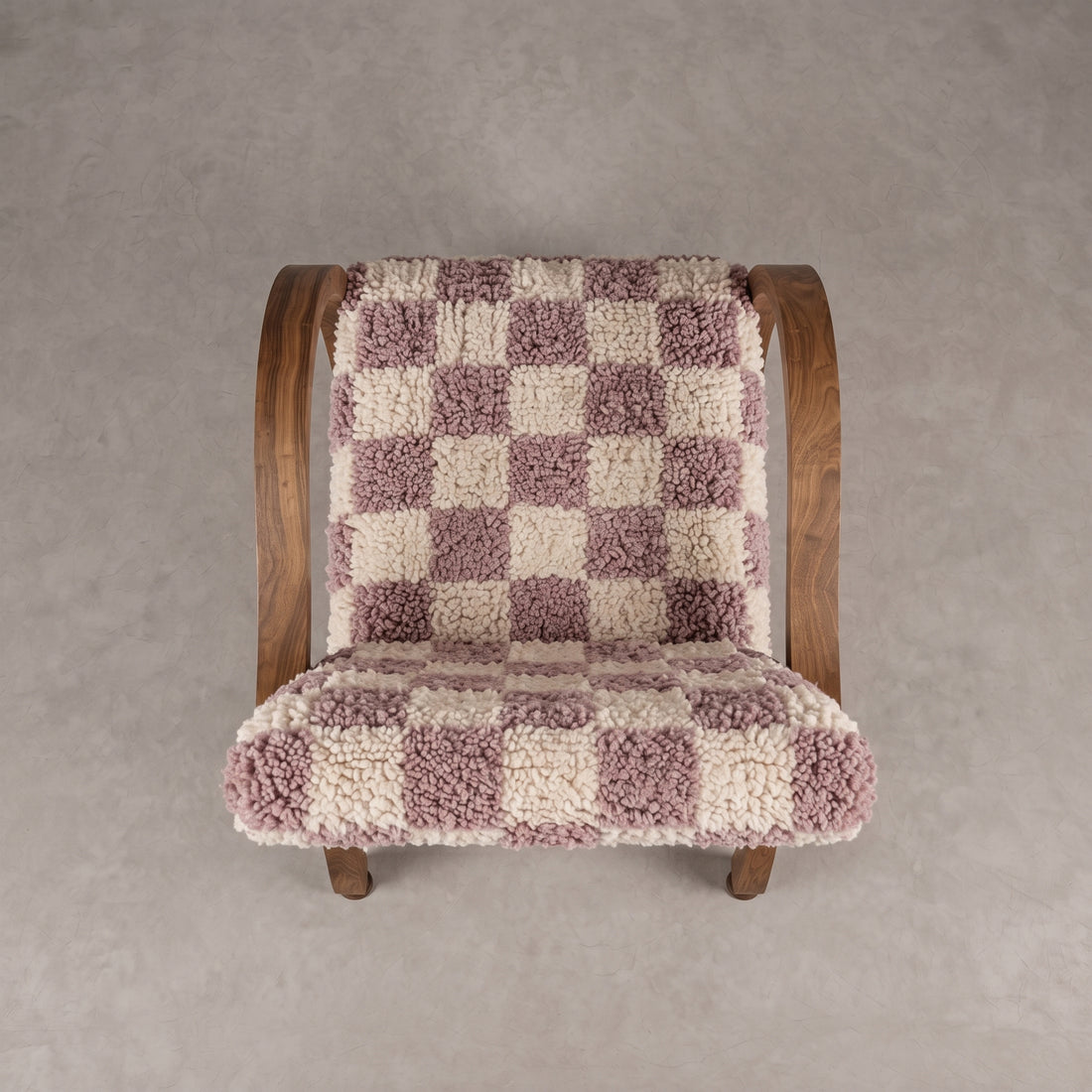 Moroccan Purple Checkerboard Armchair