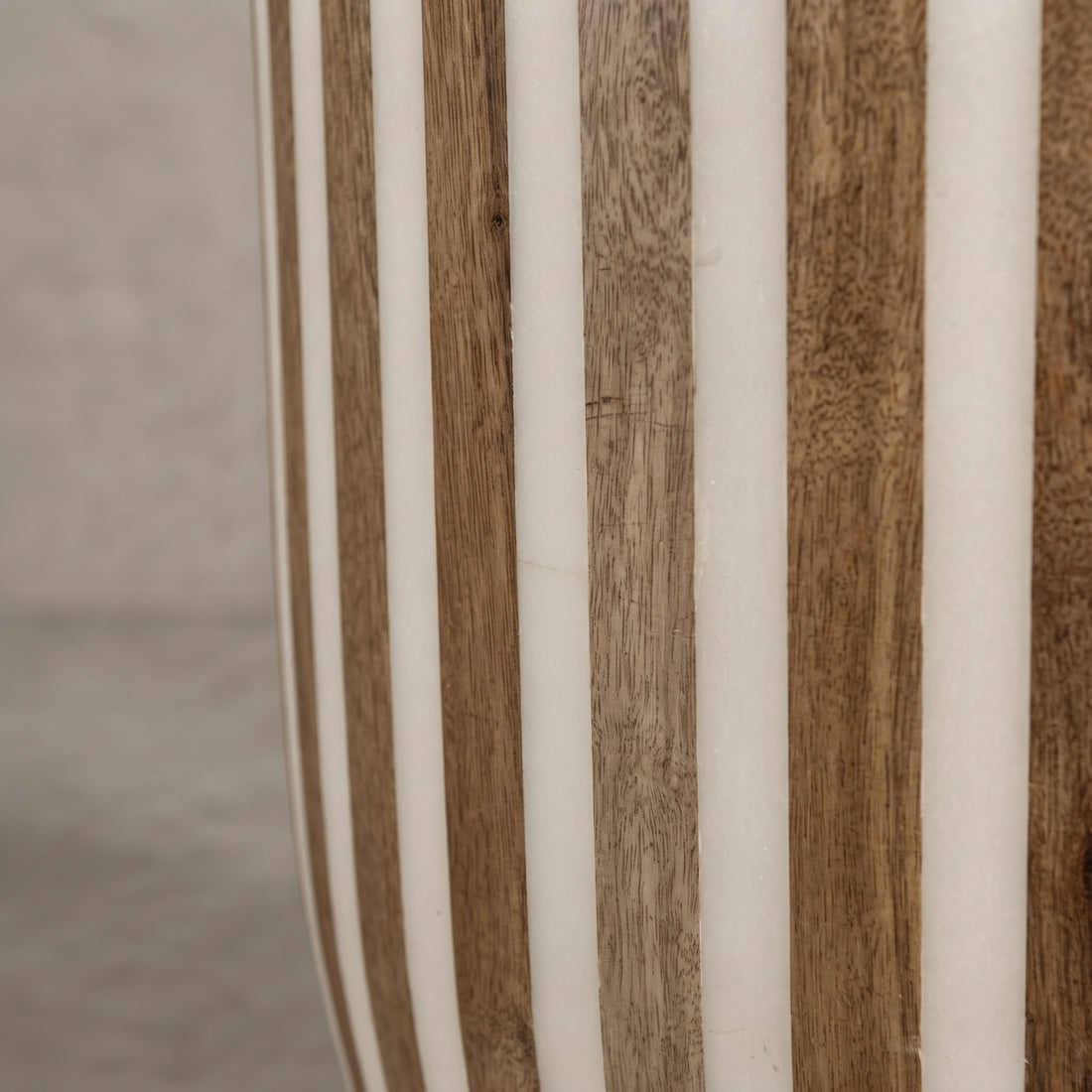Handcrafted Moroccan Walnut & Resin Side Table