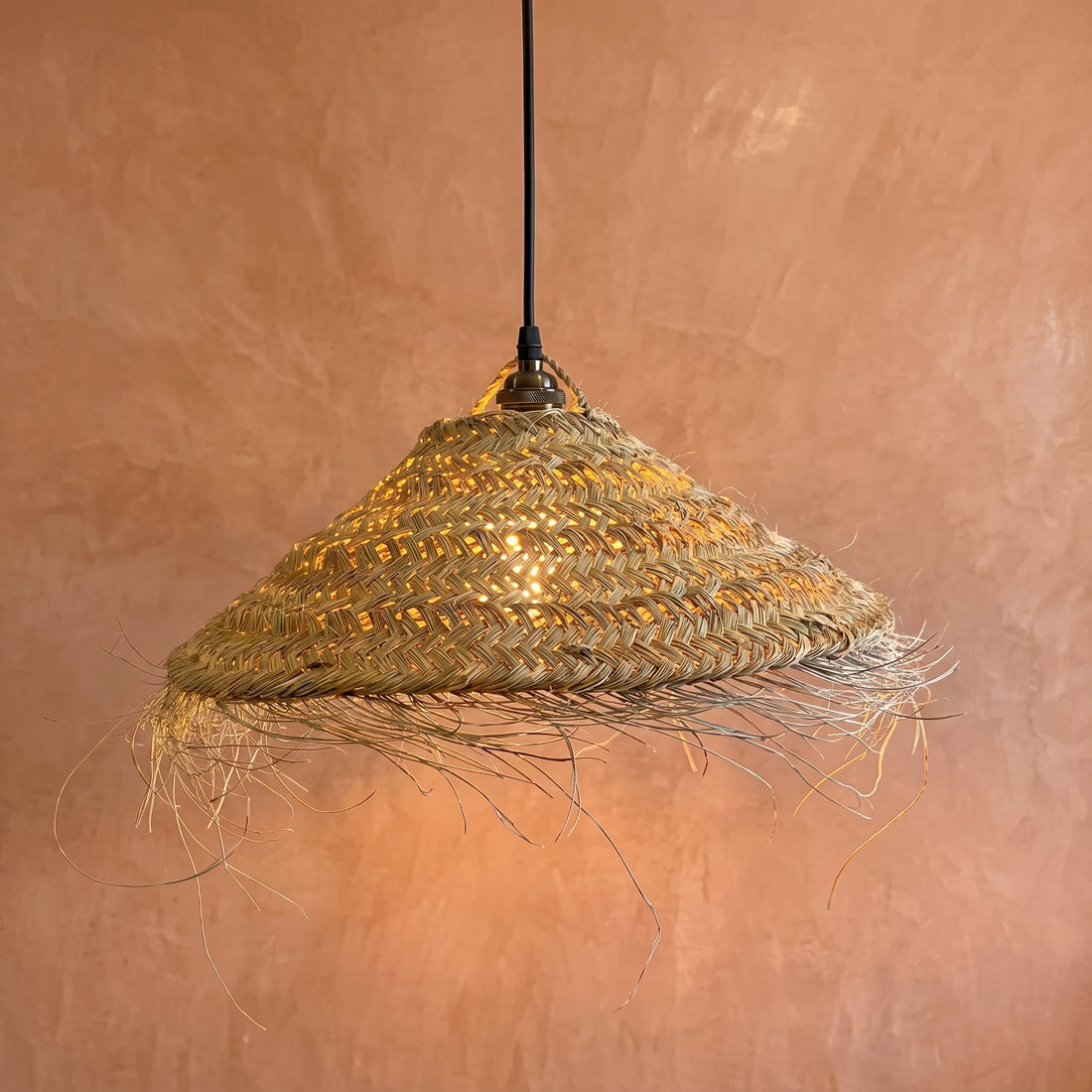 Moroccan Fringed Palm Pendant Light