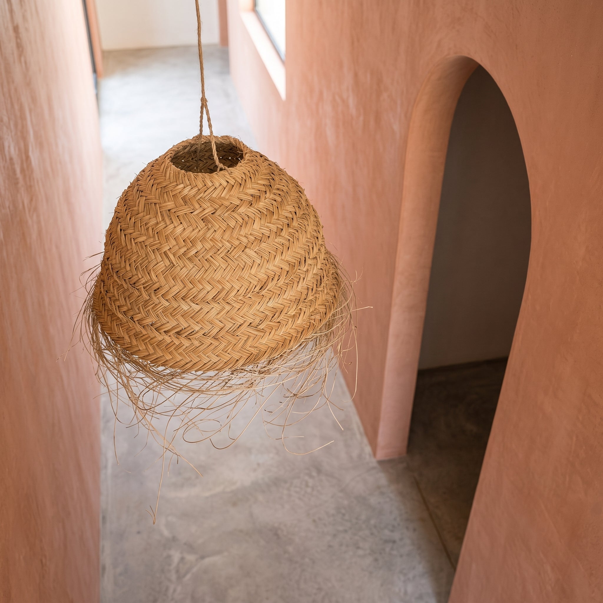 Handcrafted Moroccan Palm Bell Light