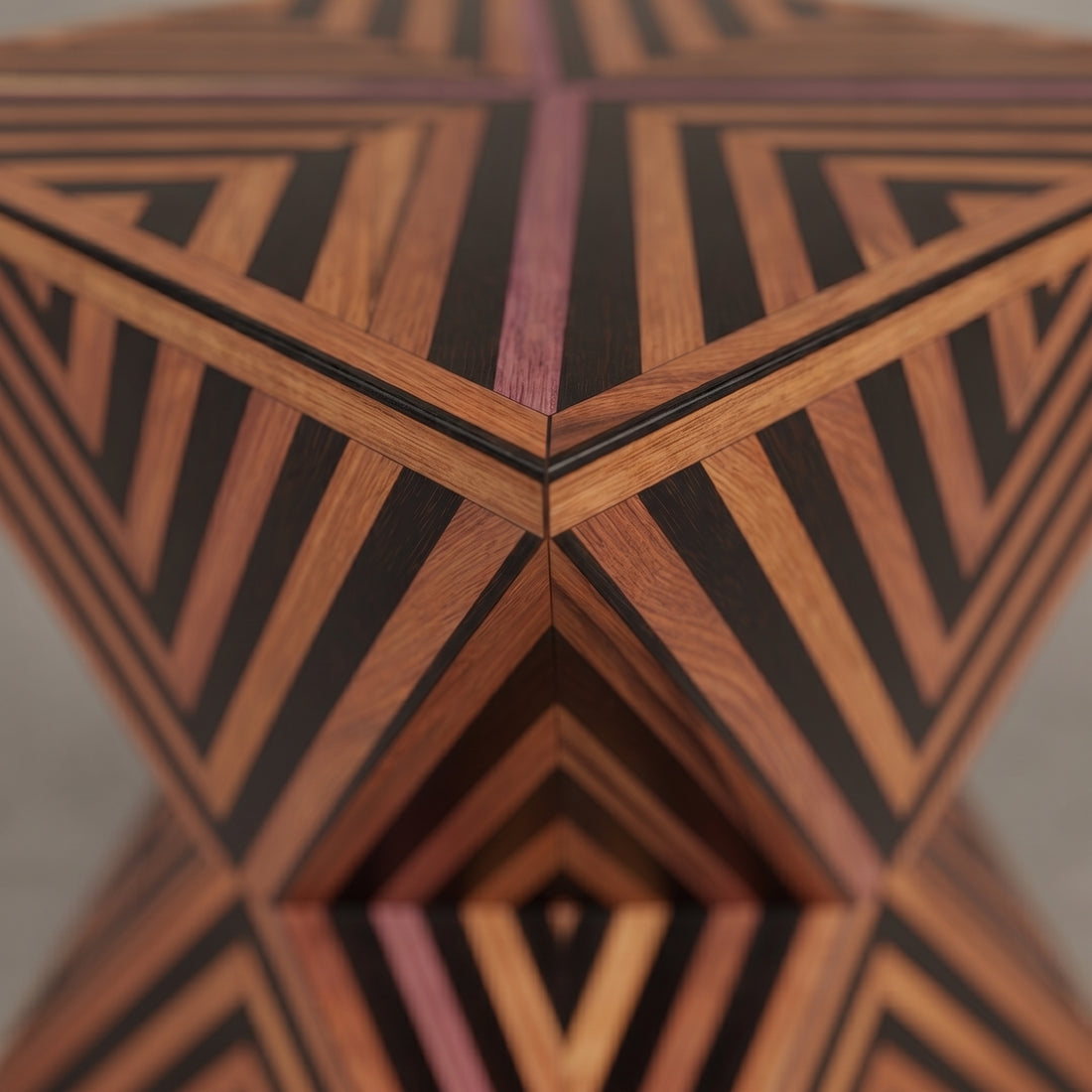 Cedar & Black Resin Table