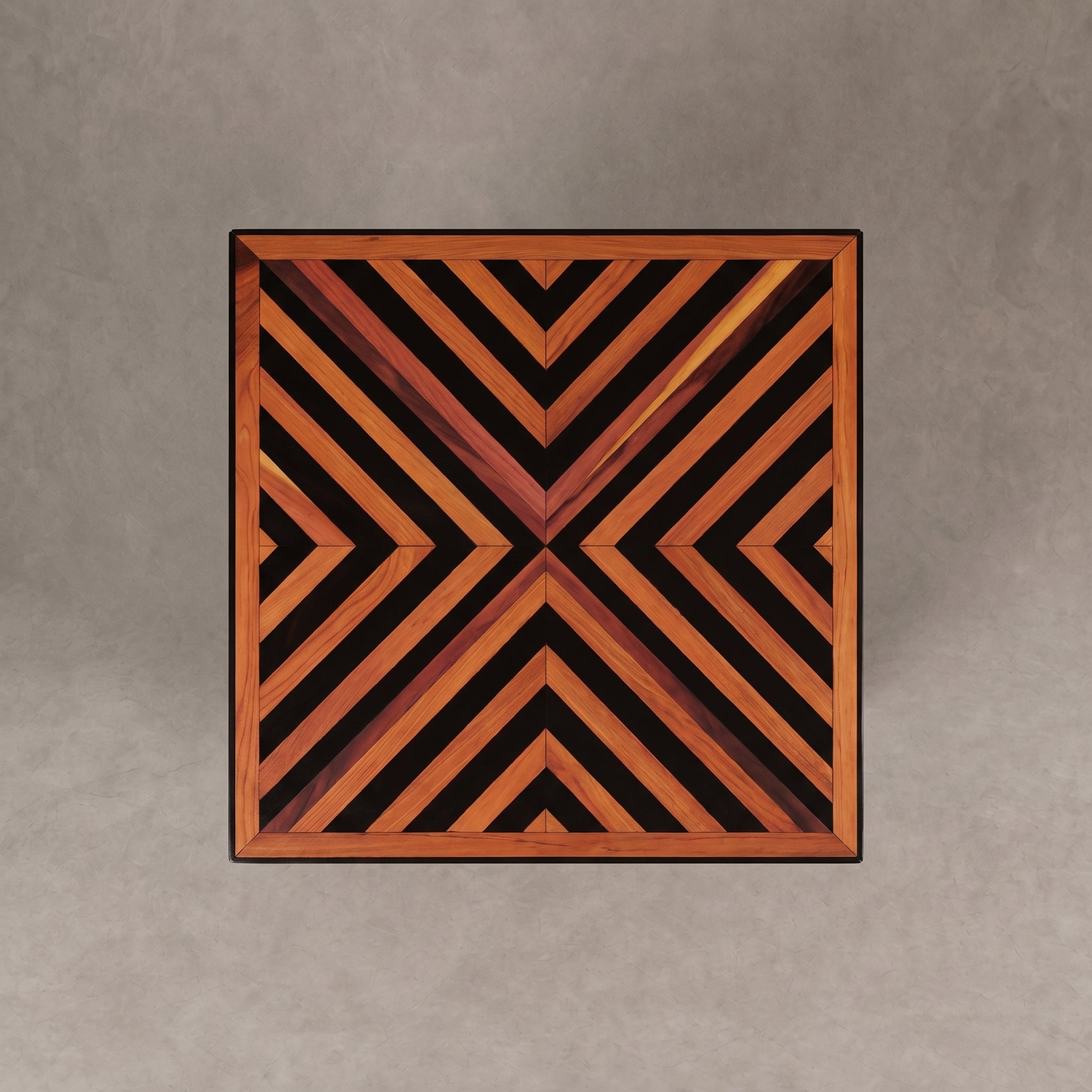  Cedar & Black Resin Table
