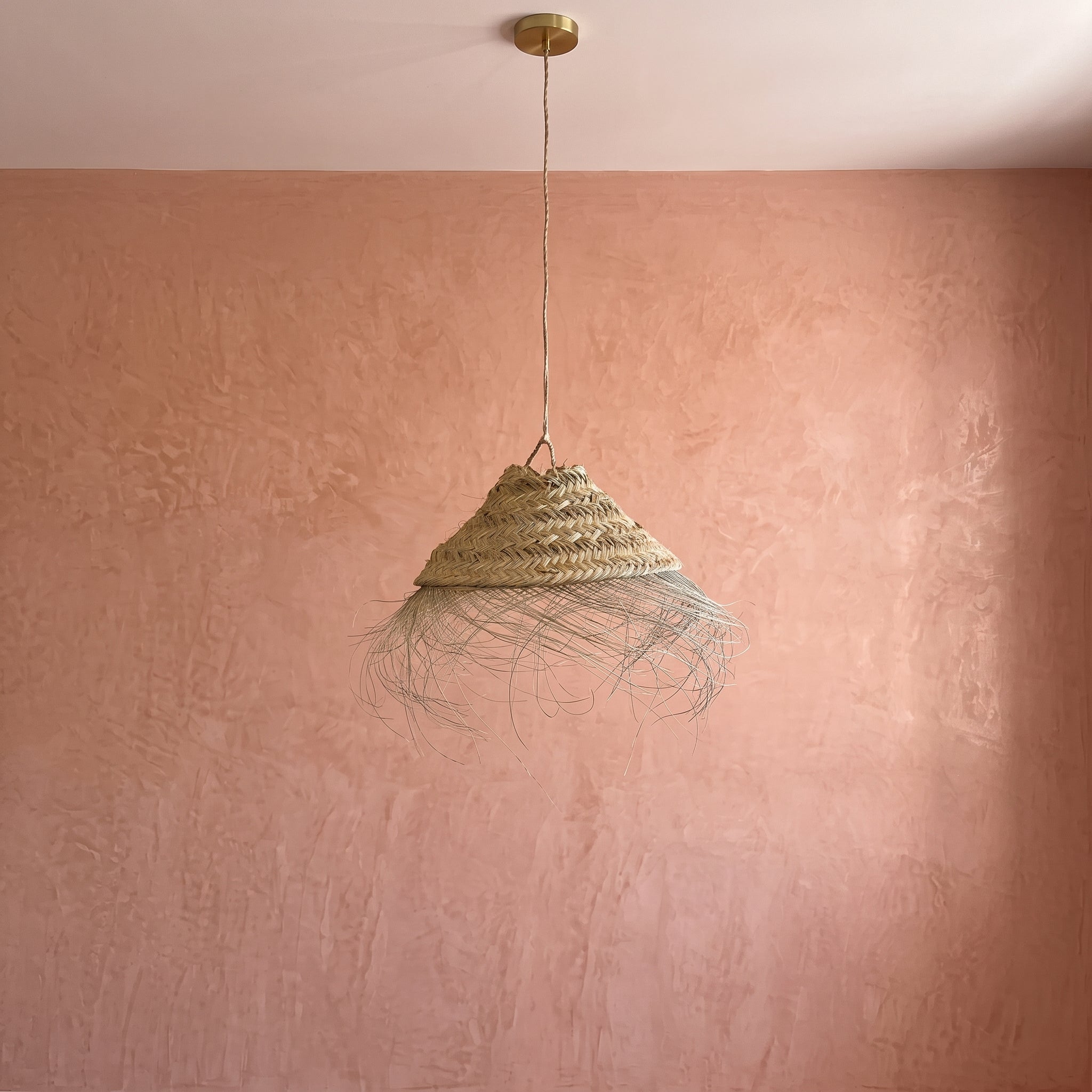 Fringed Palm Pendant Light