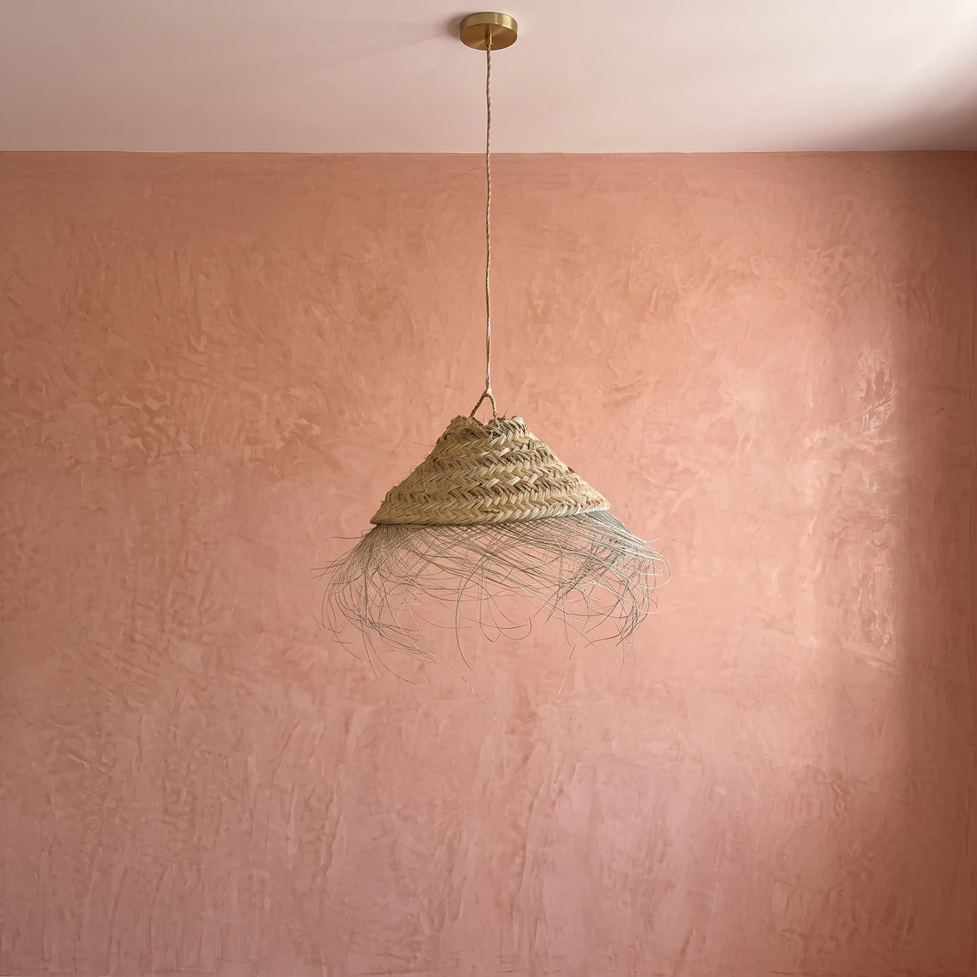 Fringed Palm Pendant Light