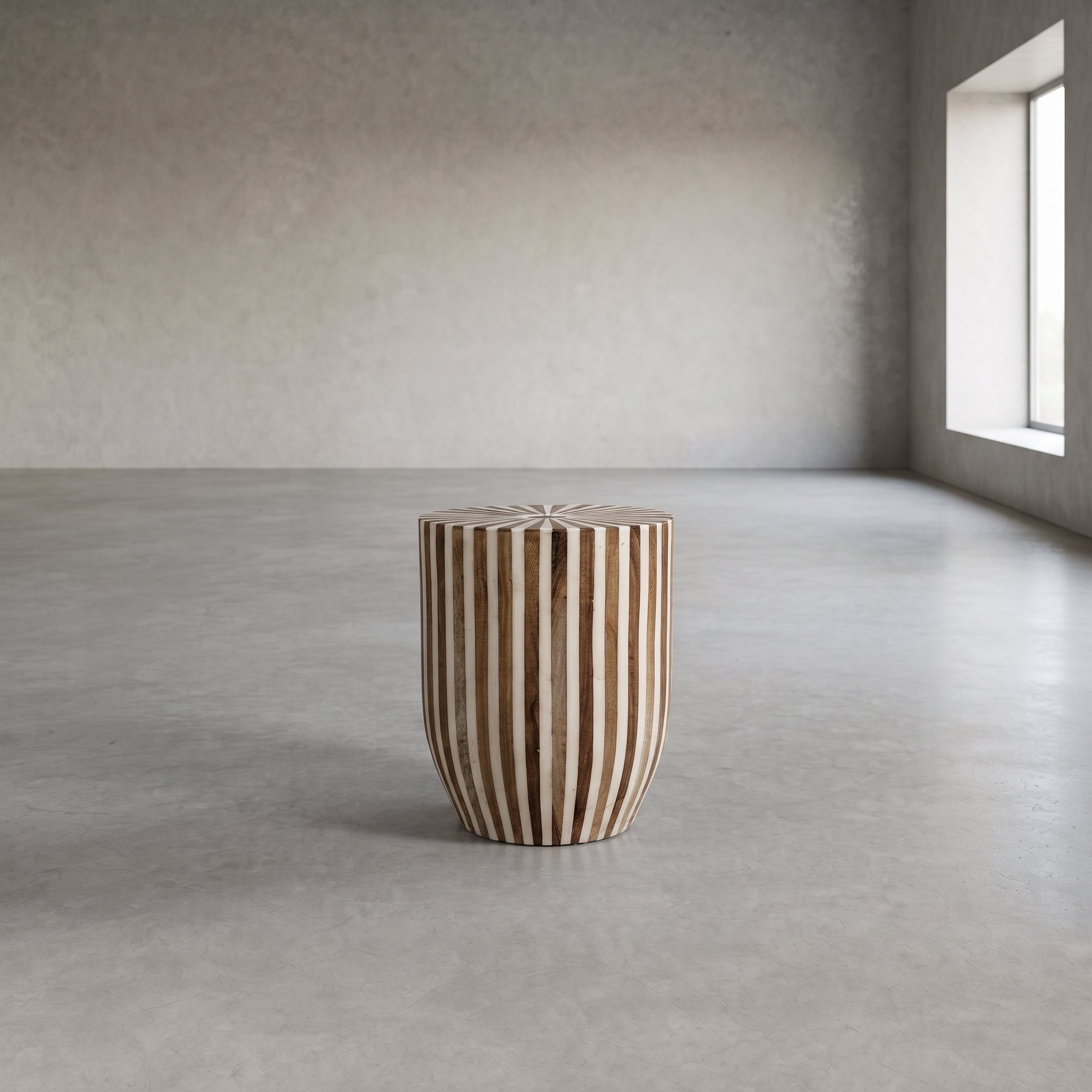 Handcrafted Resin Side Table