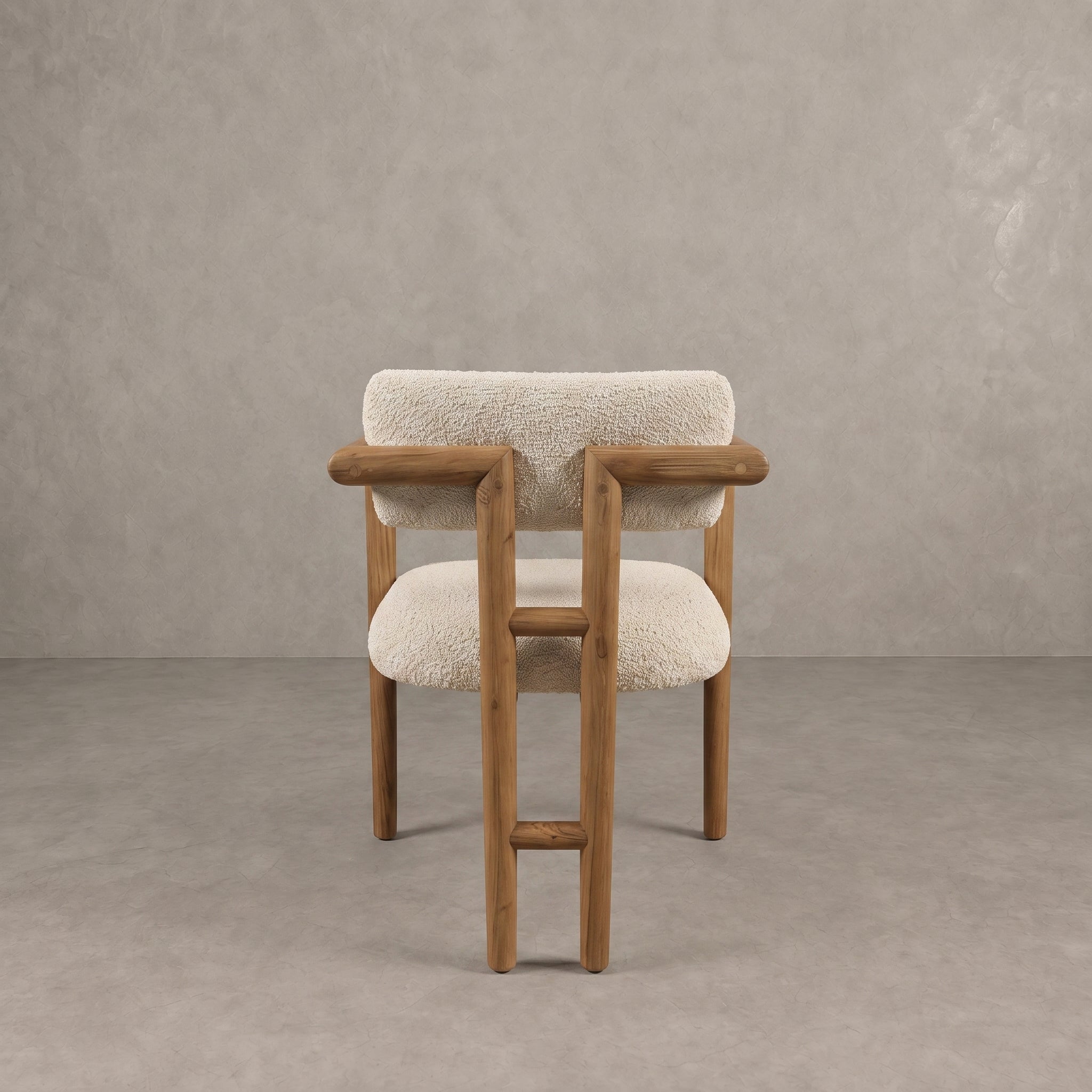 Handcrafted Moroccan Walnut  Armchair