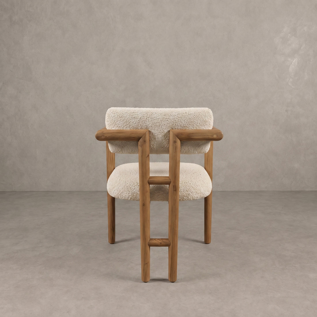 Handcrafted Moroccan Walnut  Armchair