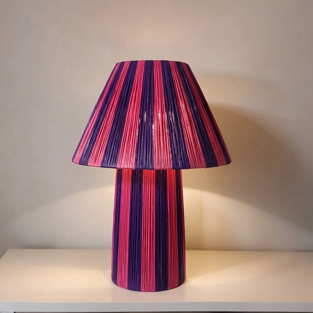 Moroccan Raffia Lamp   