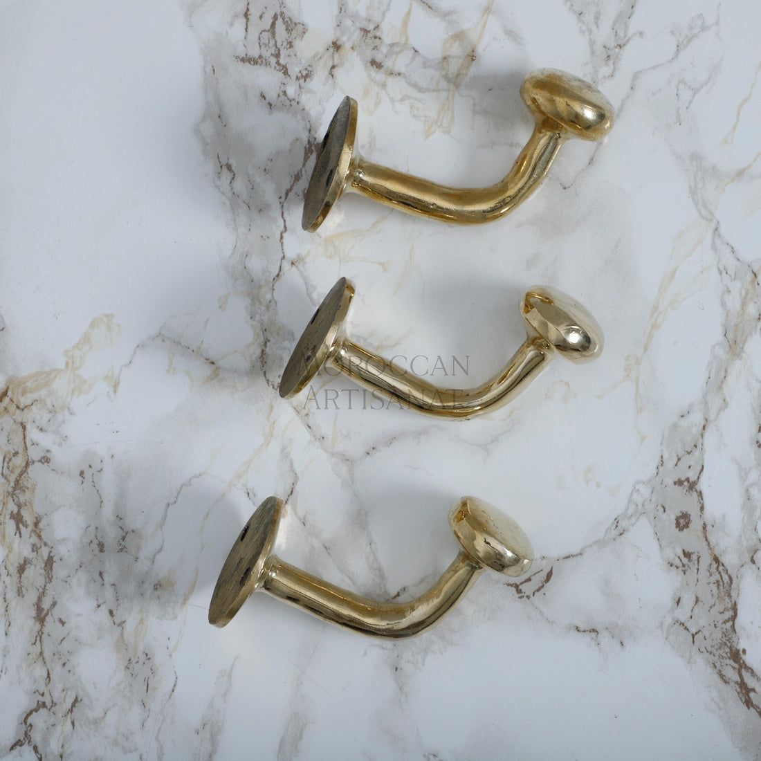 Handmade Brass Wall Hook – Unlacquered Solid Brass