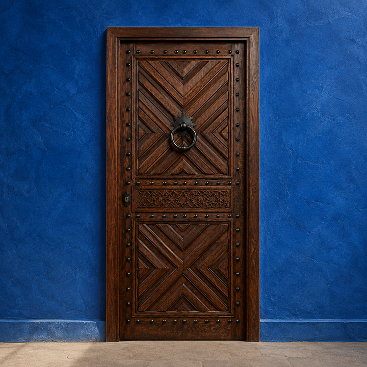Moroccan Studded Chevron Door