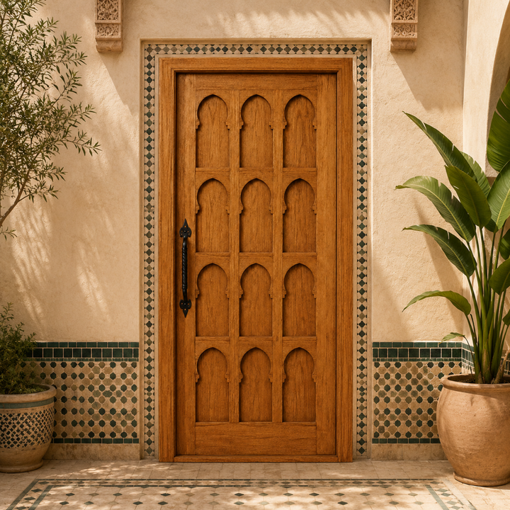 Moroccan Arched Panel Door