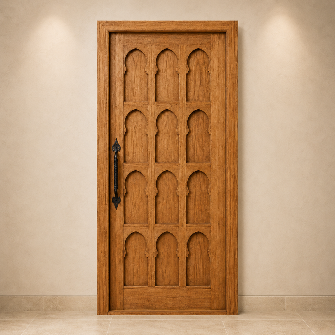 Moroccan Arched Panel Door