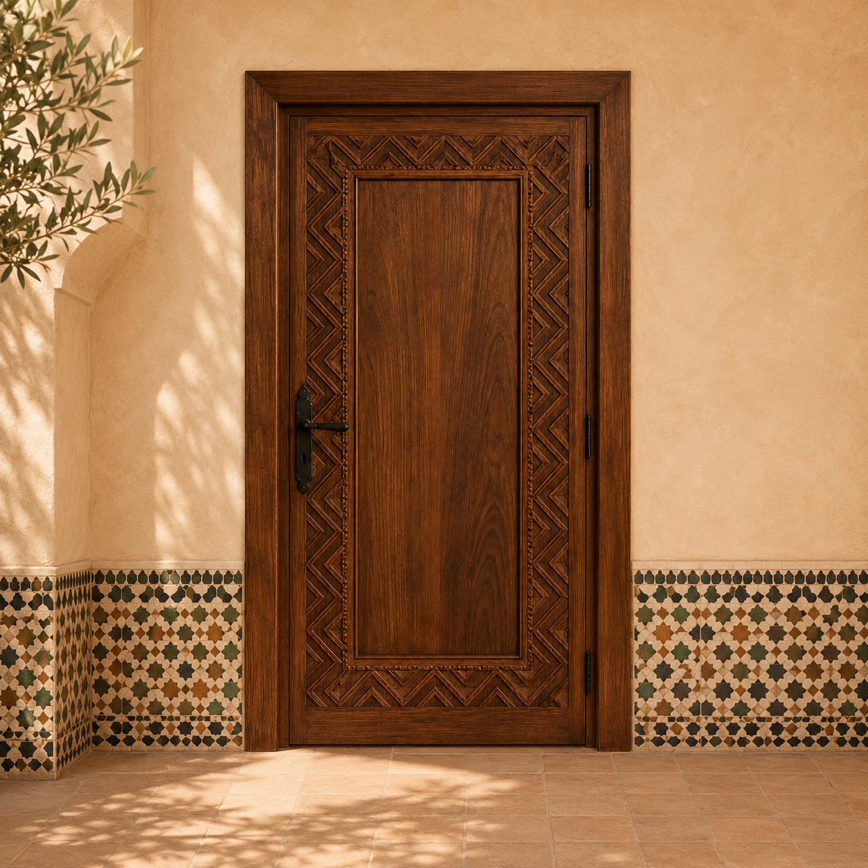 Moroccan Berber Carved Door