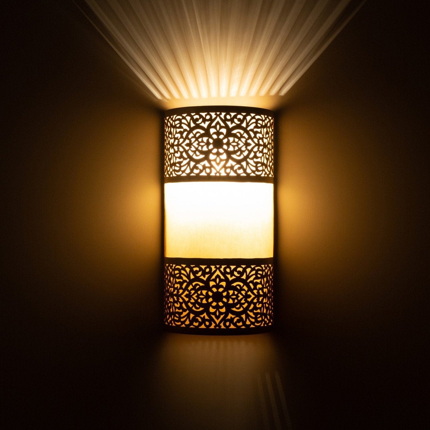 Handmade Brass Wall Lamp – Moroccan Sconce Lighting - Moroccan