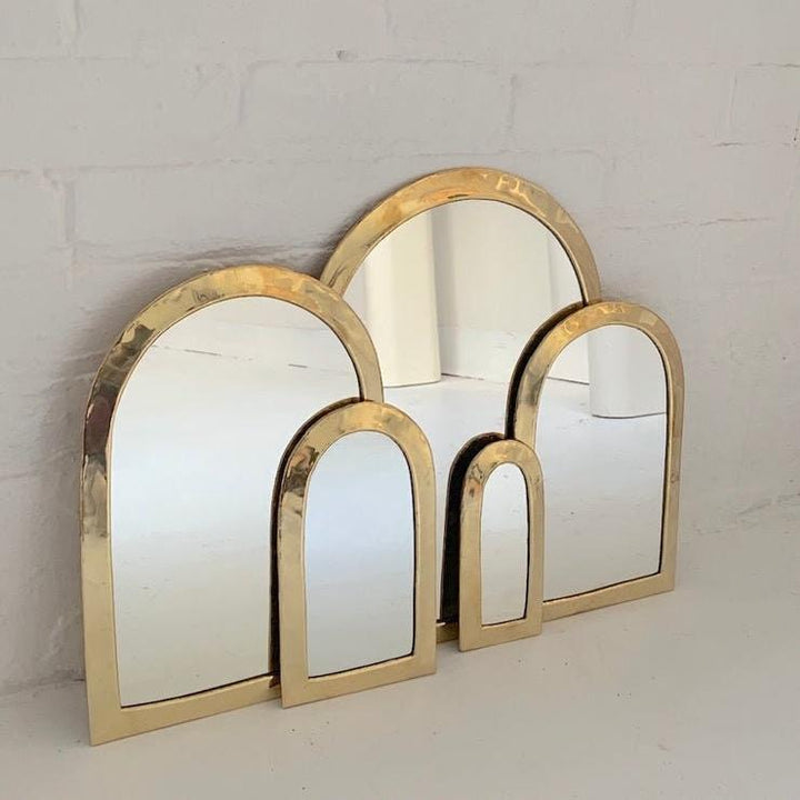 Handcrafted Moroccan Brass Mirror