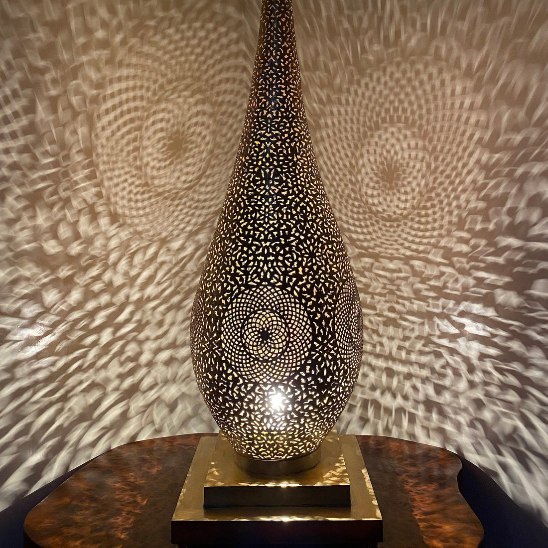 Handmade Moroccan Brass Table Lamp