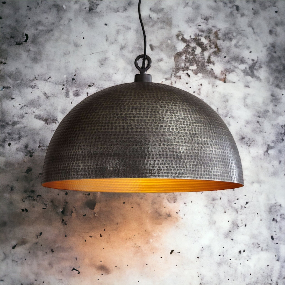 Black Dome Pendant Light