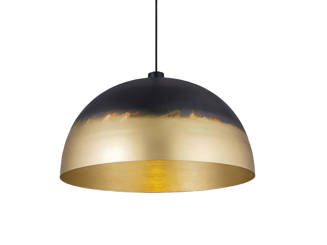 Set of 2 Handmade Brass Dome Pendant Lights