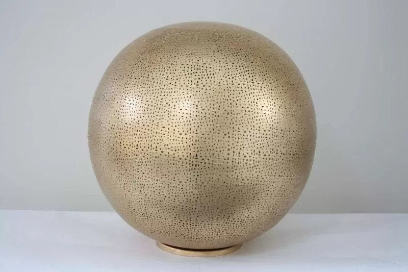 Minimalist Moroccan Brass Table Lamp