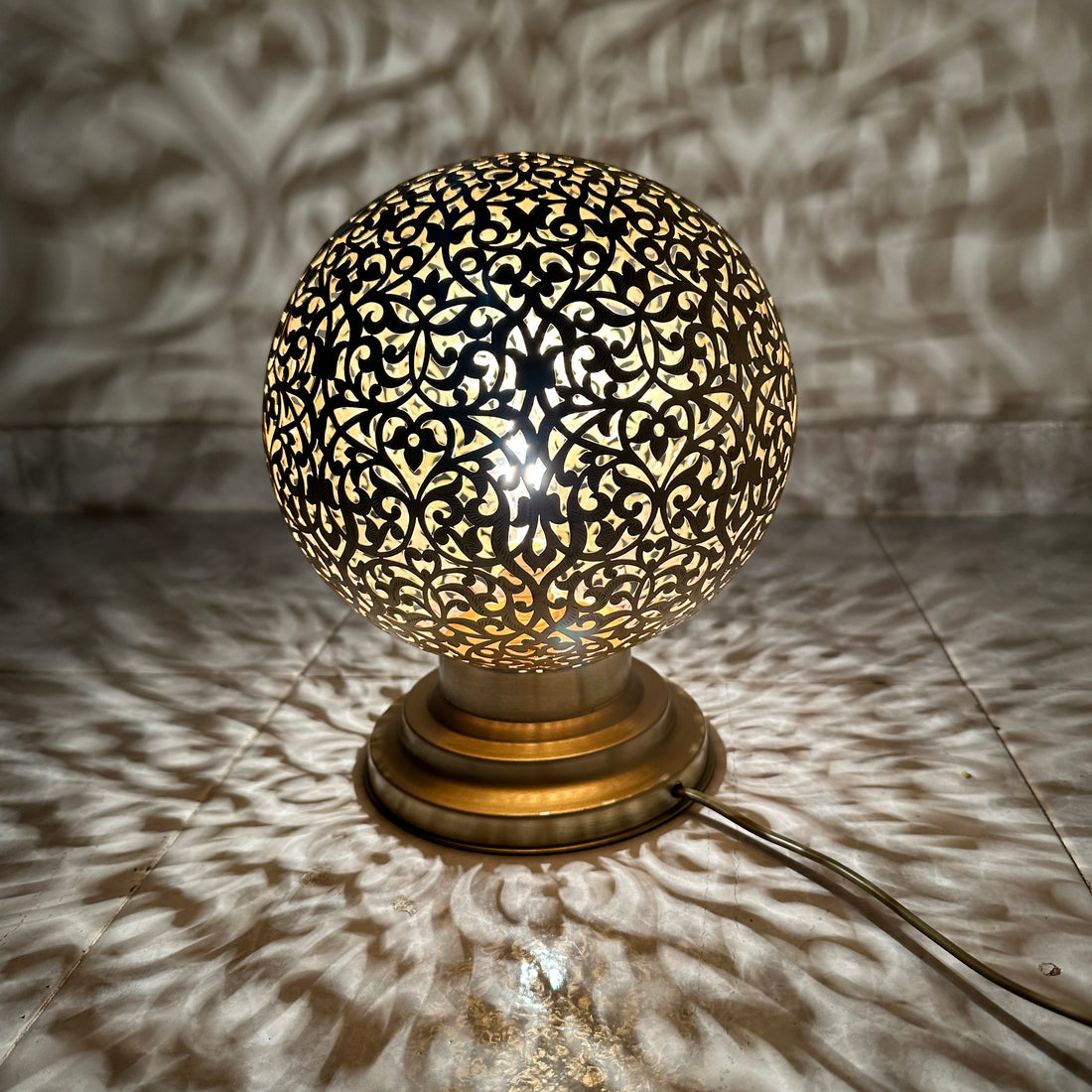 Moroccan Brass Table Lamp