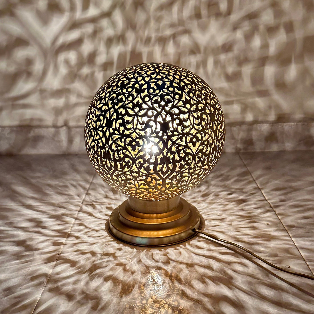 Moroccan Brass Table Lamp