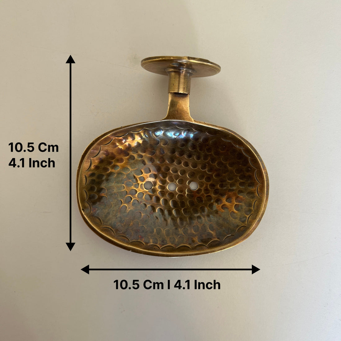 Elegant brass soap holder with drainage design for kitchen or bathroom decor