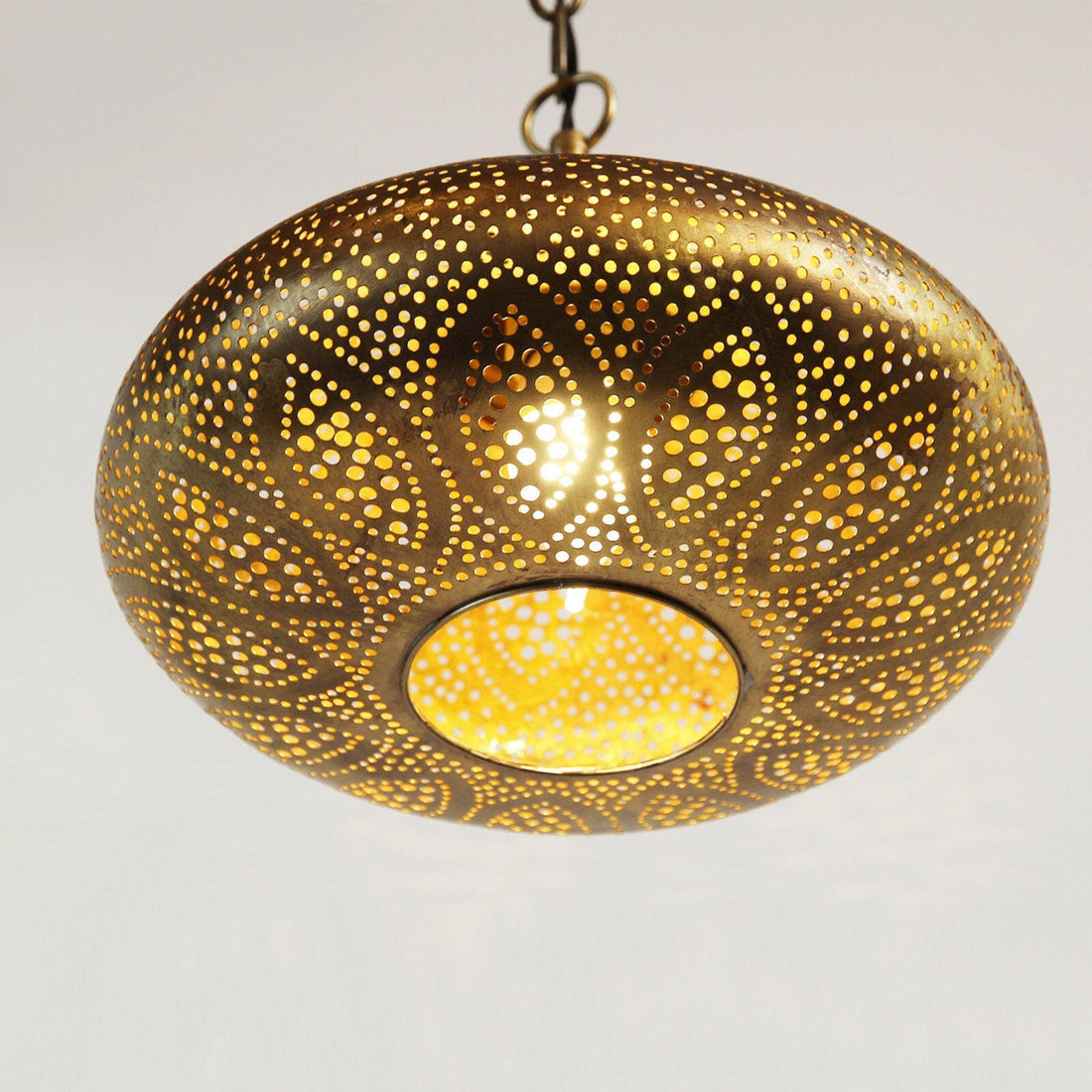 Moroccan Brass Ceiling Light.