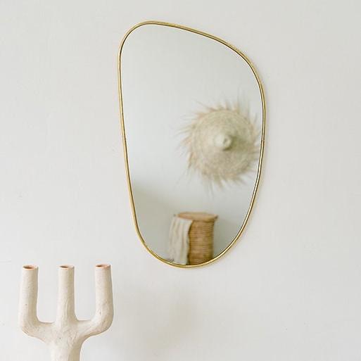 Brass Irregular Mirror