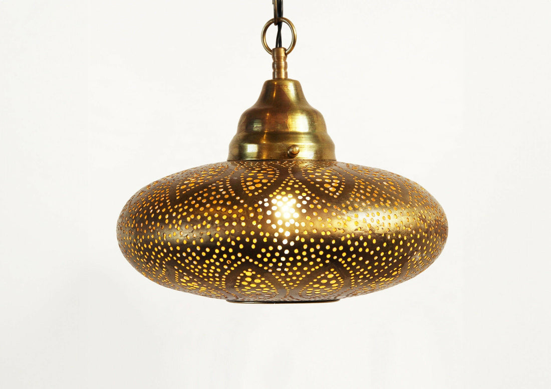 Moroccan Brass Ceiling Light.