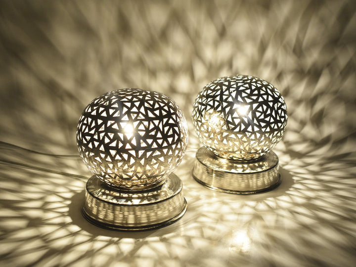 Set of Two Handmade Moroccan Table Lamps