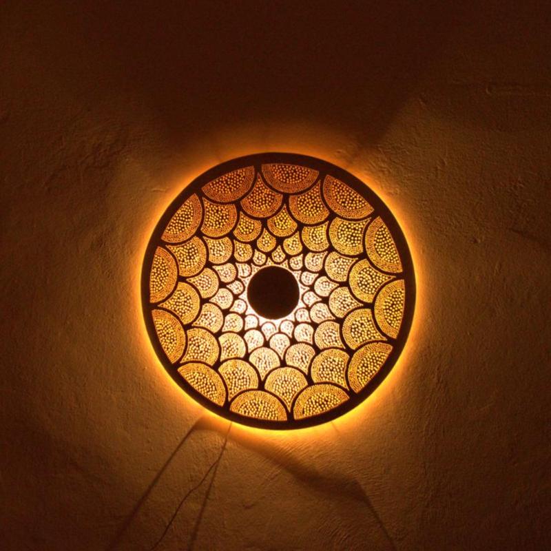 Moroccan Brass Wall Sconce