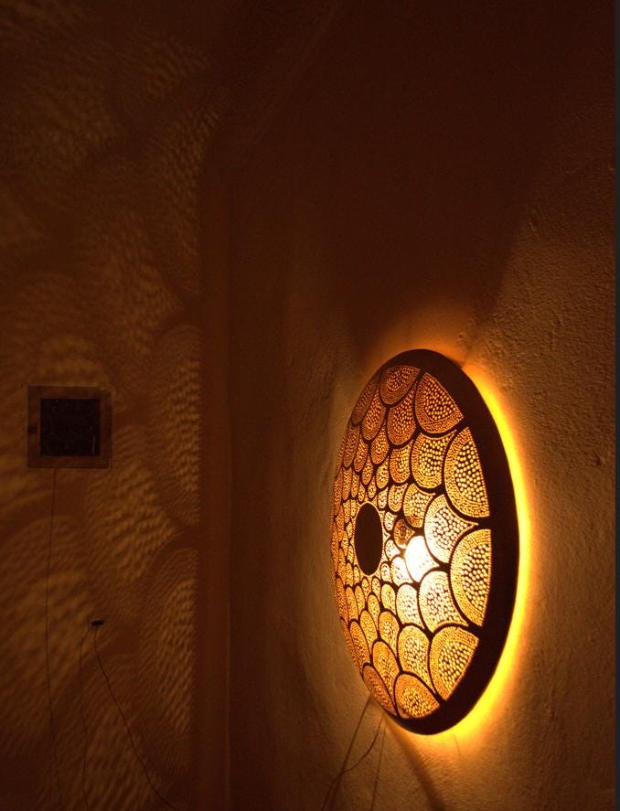 Moroccan Brass Wall Sconce