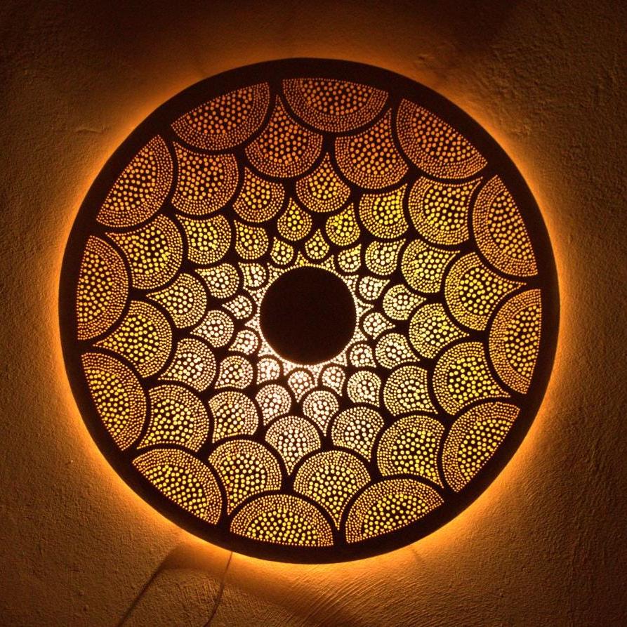 Moroccan Brass Wall Sconce