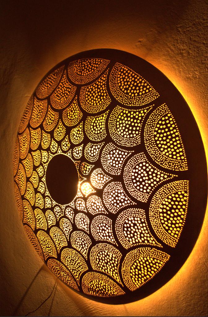 Moroccan Brass Wall Sconce