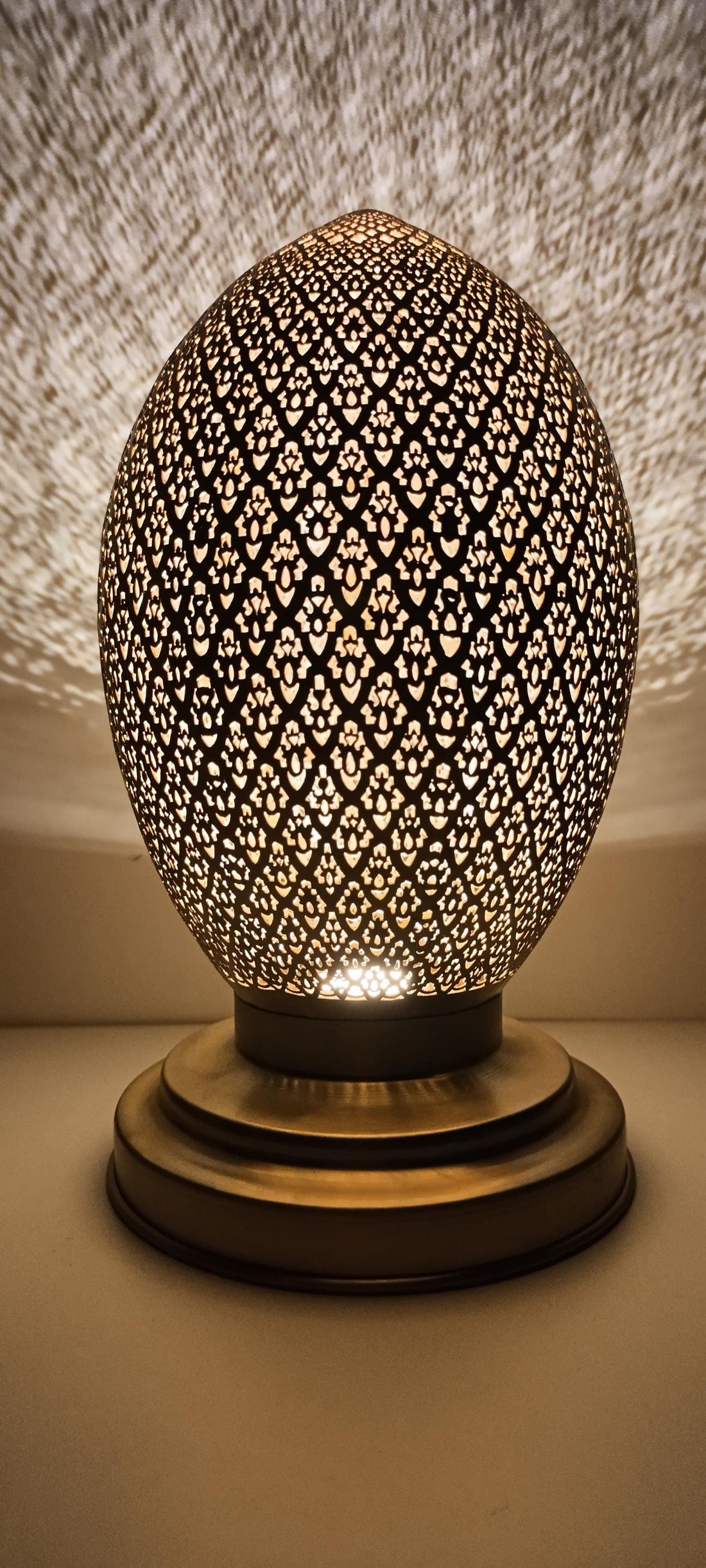 Handcrafted Moroccan Brass Table Lamp