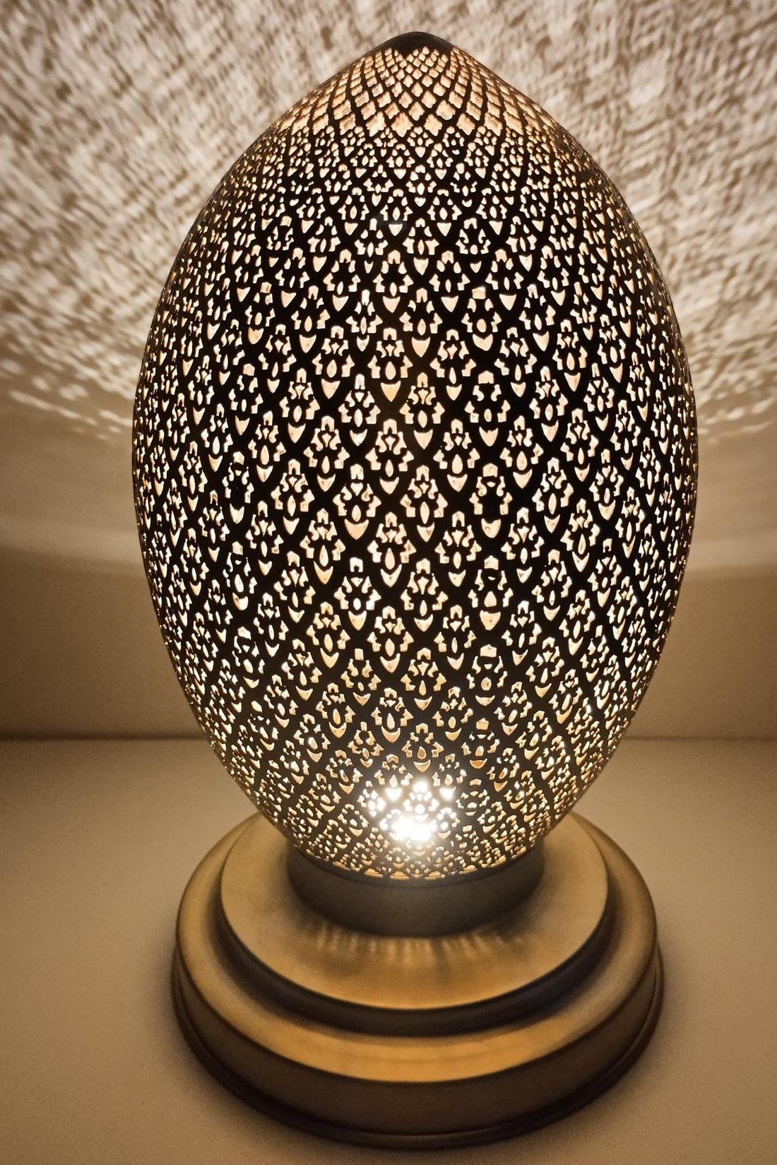 Handcrafted Moroccan Brass Table Lamp