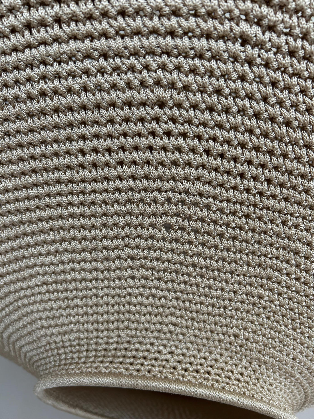 Large crochet lamp shade